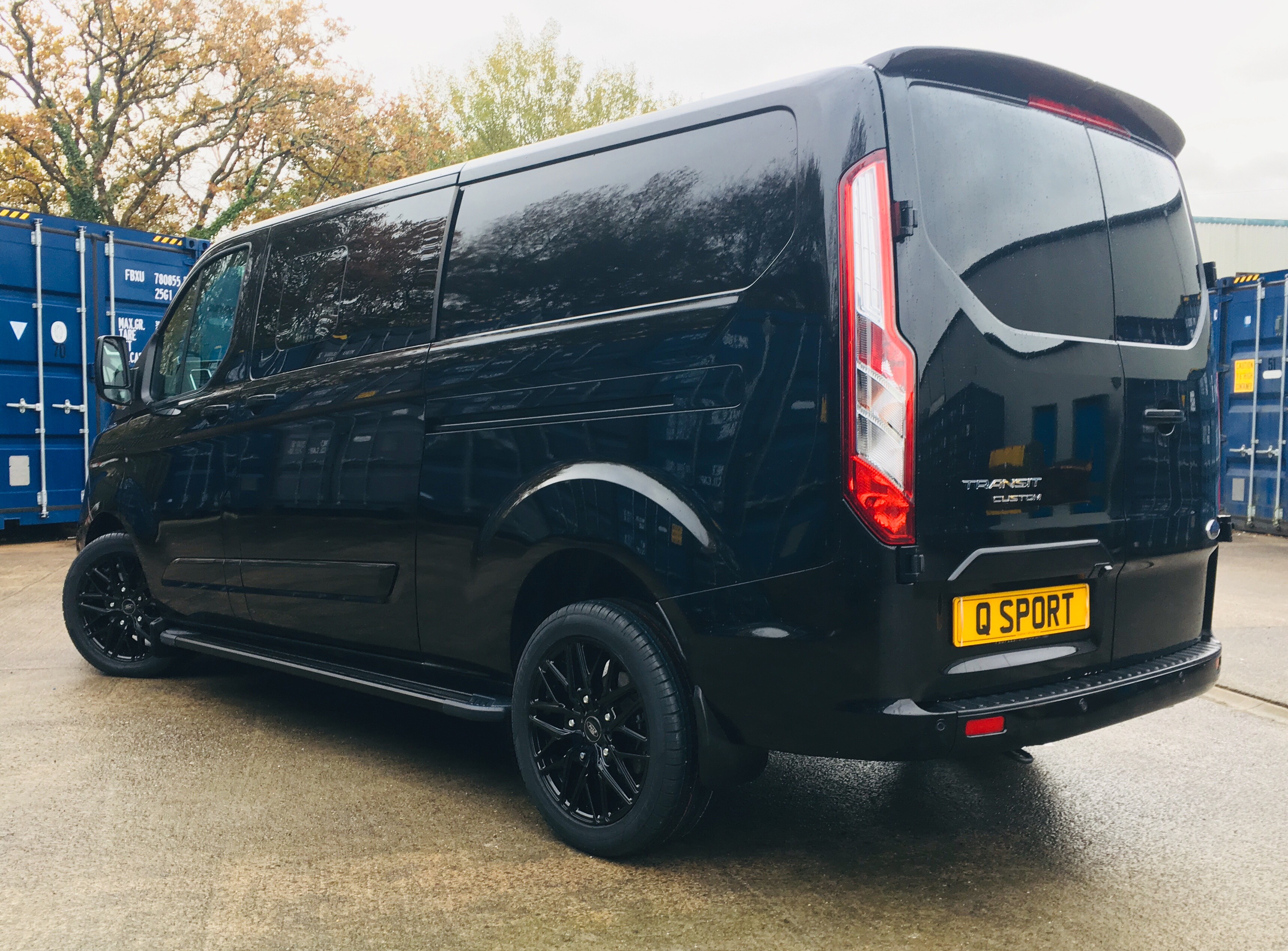 Ford Transit Custom Q Sport with Ford Grille - left view - Quadrant Vehicles