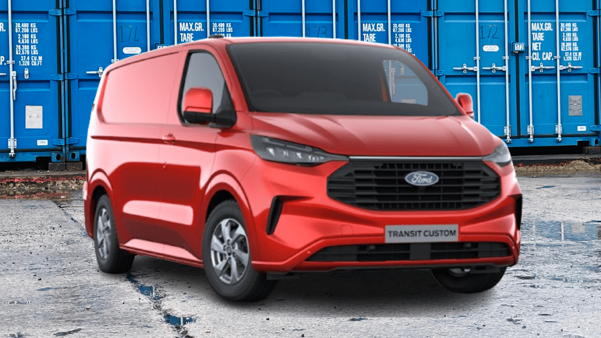 Ford transit hot sale custom red