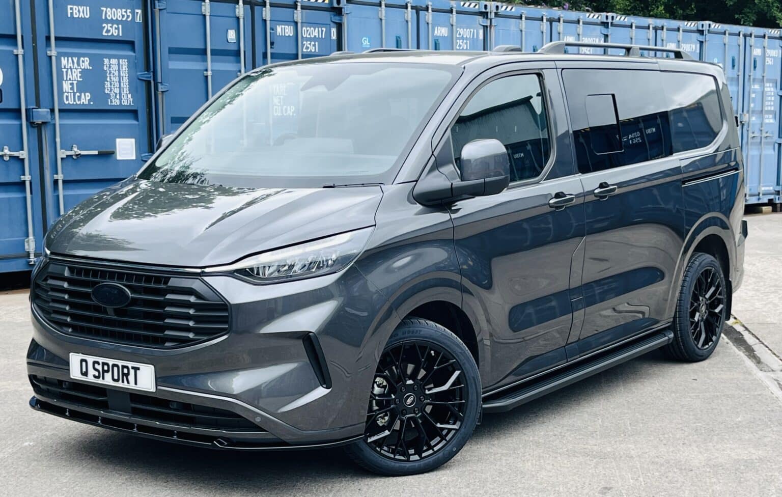 All New 2024 Ford Transit Custom Crew Cab Grey Q Sport -Quadrant Vehicles