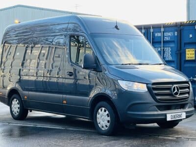 Mercedes Sprinter Front Right Side View by Quadrant Vehicles